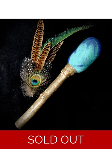 Blue Lagoon Felted Drum..