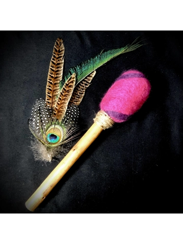 Purple Spiral Felted Dr..