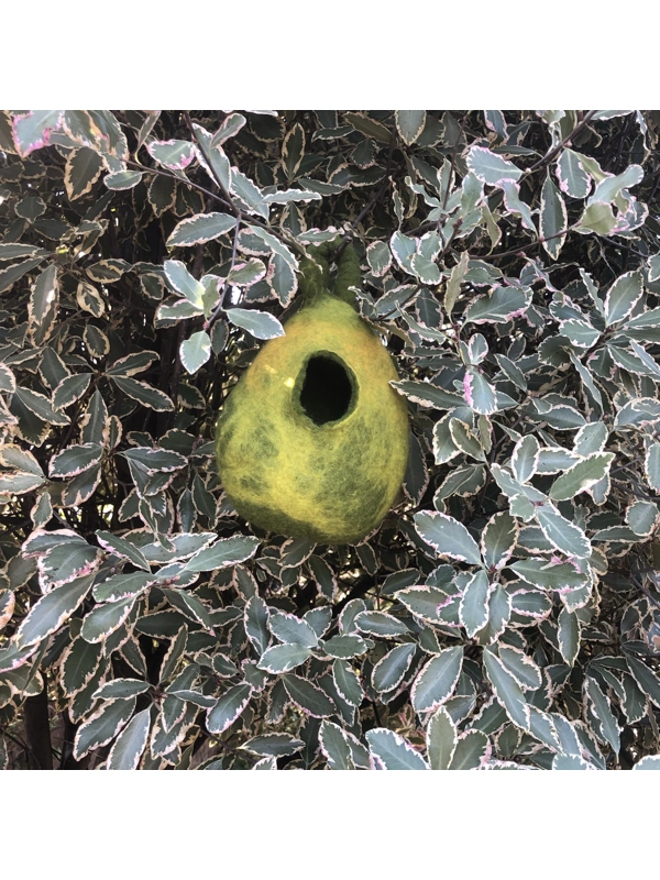 Green Felted Pod