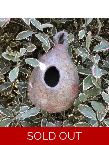 Light Grey Felted Pod (A)