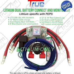 True UTV Lithium Dual Battery Connect & Monitor Kit True U..