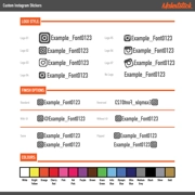 Personalised Instagram Sticker