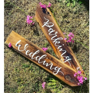 Handwritten Wedding signs