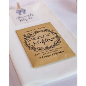 Wild Flower Seed Packet Wedding Favours - Bespoke designs and Personalised - wildflower bee friendly