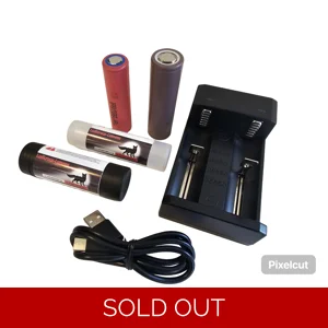 USB  Charger + 18650 & 21700  3500MA- 5500MA  Battery options