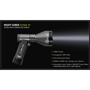 NIGHT SABER ALPHA V3 30W HAND LAMP *IN STOCK NOW*