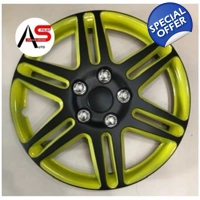 5005 Rim Covers R14 Black/Yellow