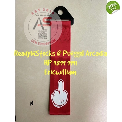Tow Strap Middle Finger
