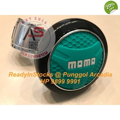 Steering Knob Spinner MOMO Green