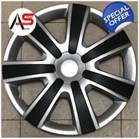 5085 Rim Covers Silver/Black CF