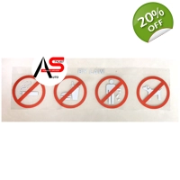 Strictly Prohibited Sign Decal Re..