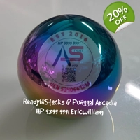 Gear Shift Knob Neon Chrome Round