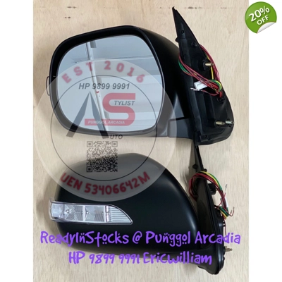 Hiace Side Rear Mirror C/W Signal