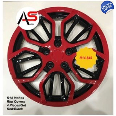Rim Covers Red/Black