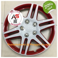 5005 Rim Covers R13 White/Red