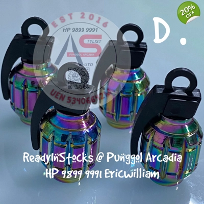 Tire Air Valve Cap Chameleon D