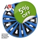 5089 Rim Covers Blue/Black