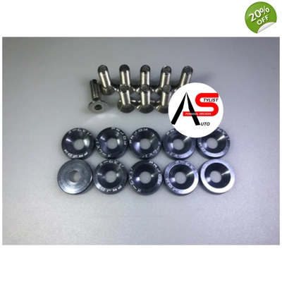 Washers Screws Titanium Grey