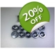 Washers Screws Titanium Grey