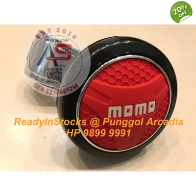 Steering Knob Spinner MOMO Red
