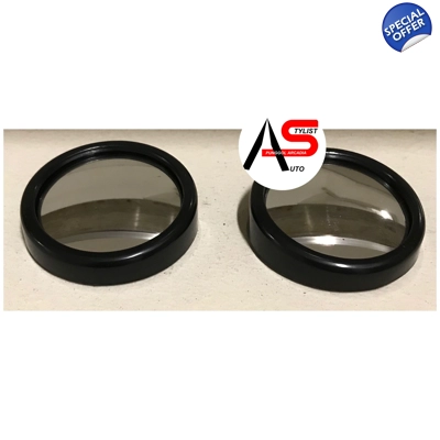 Round Blind Spot Mirror Black
