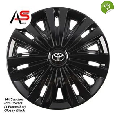 5089 Rim Covers Glossy Black