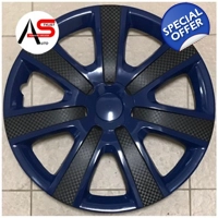 5085 Rim Covers Blue/Black CF