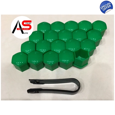 Wheel Nuts Cover Green