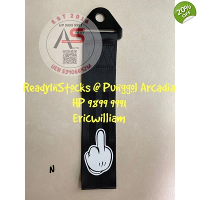 Tow Strap Middle Finger