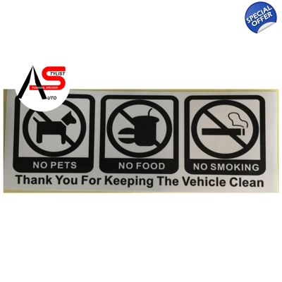 Strictly Prohibited Sign Sticker