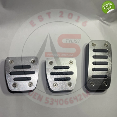 Brake Pedal Manual/Auto Silver