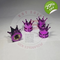 Tire Air Valve Cap Crown Purple
