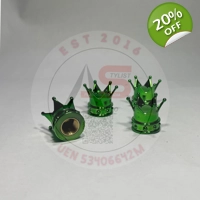 Tire Air Valve Cap Crown Green