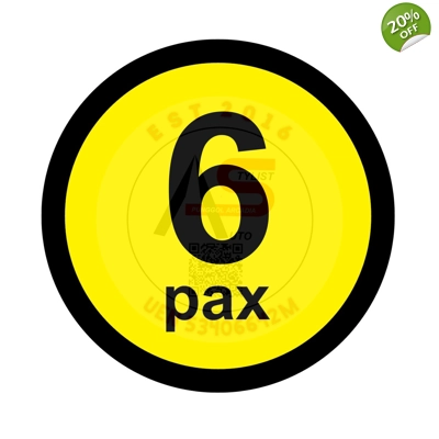 6 Pax Yellow Label