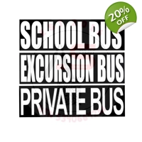 Label Sticker School Bus/Excursio..