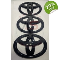 Toyota Emblem Gloss Black Overlap..