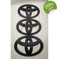 Toyota Emblem Matte Black Overlap..