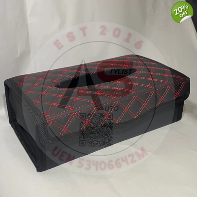 Dashboard Tissue Box Red Thread