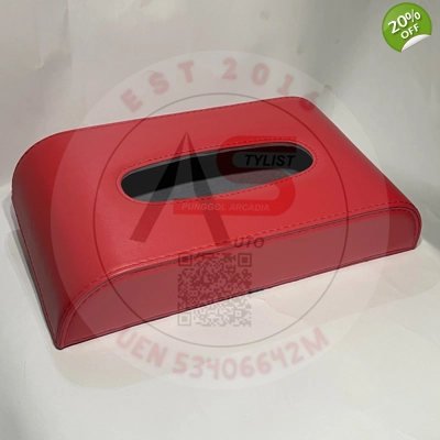 Visor Tissue Box Red