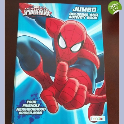 SPIDER MAN JUMBO COLORING AND ACTIVITY BOOK