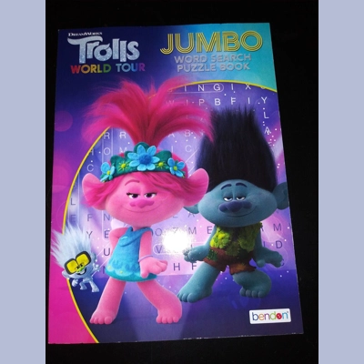 TROLLS JUMBO WORD SEARCH AND PUZZLE BOOK