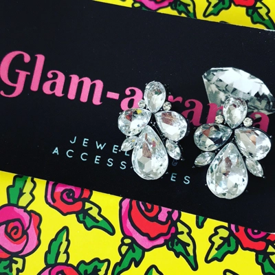 Glam statement earrings