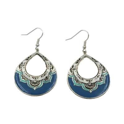 Blue & Silver earrings