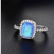 Blue opal ring - sizes 5, 7-9