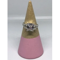 Three Stone Crystal Ring - sizes ..