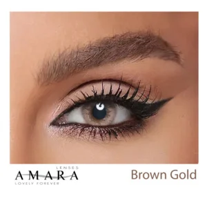Amara - Brown Gold Color Contact Lens