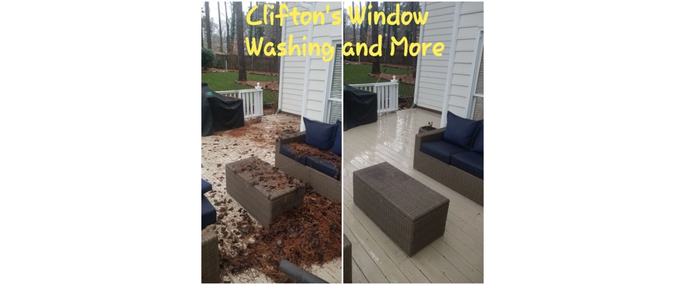 Patio cleaning (Clifton's Window Washing and More)