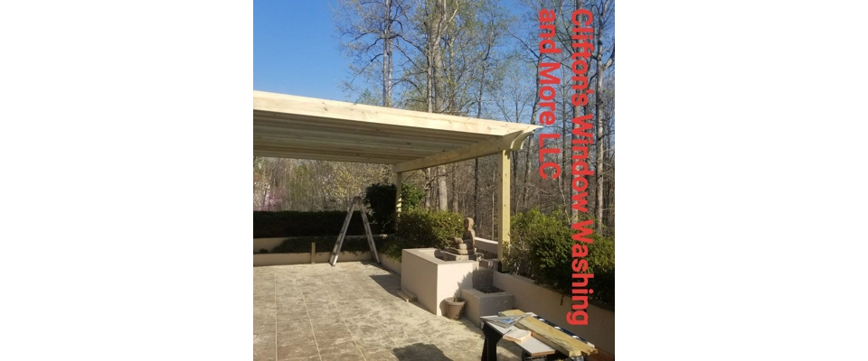 Pergolas built from ground up (Clifton's Window Washing and More LLC)