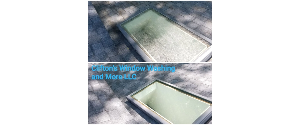Sky light Window cleaning and roof power wash (,Clifton's Window Washing and More LLC)