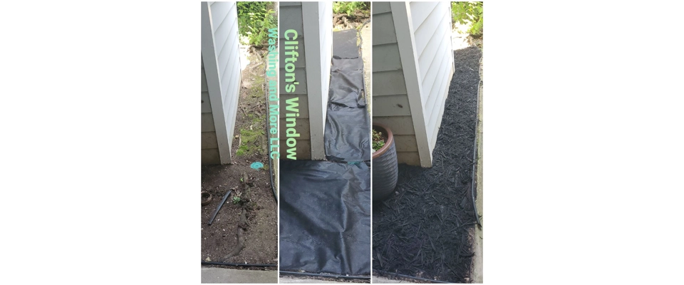 Mulch lay (Clifton's Window Washing and More LLC)